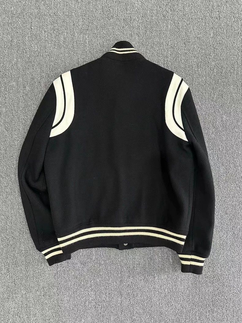 Saint Laurent Paris Saint Laurent Black and White Baseball Jacket Size US M / EU 48-50 / 2 - 2 Thumbnail