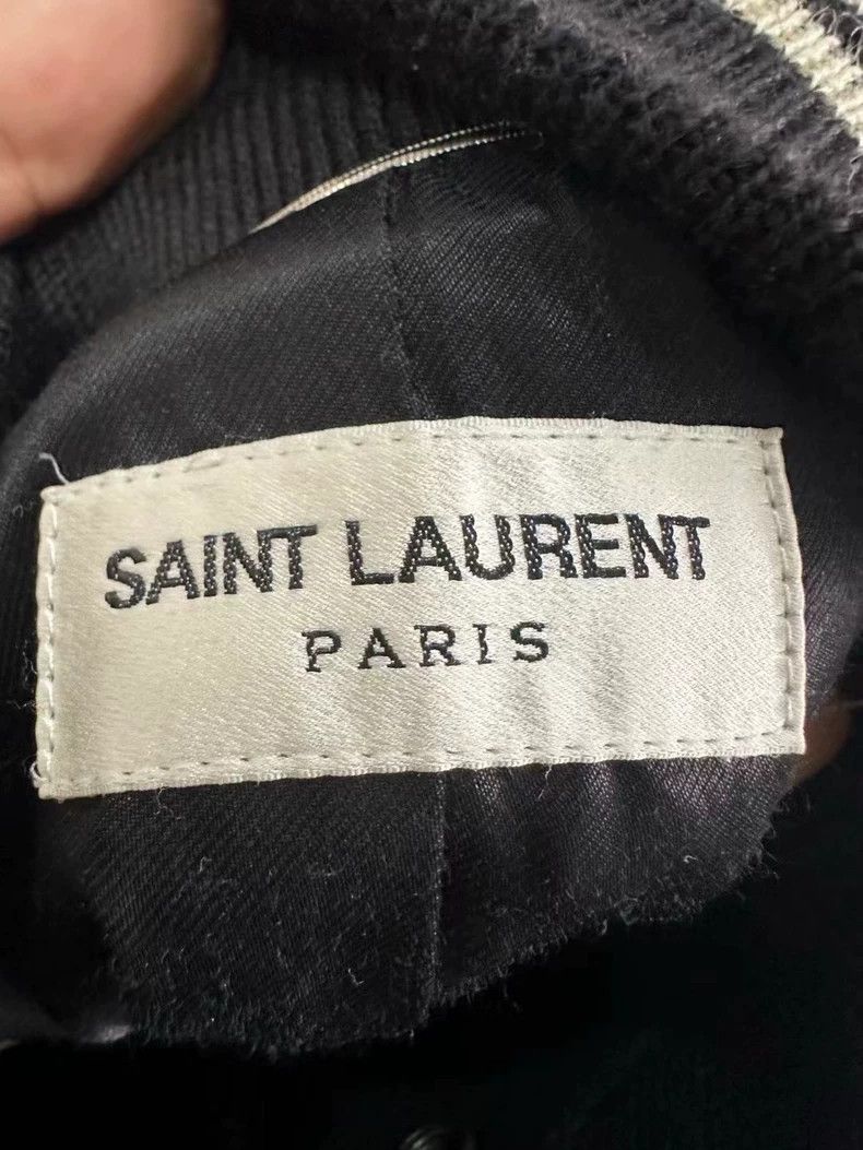 Saint Laurent Paris Saint Laurent Black and White Baseball Jacket Size US M / EU 48-50 / 2 - 3 Thumbnail