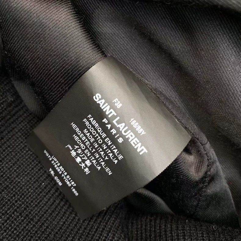 Saint Laurent Paris Saint Laurent Wool Striped Baseball Jacket Size US M / EU 48-50 / 2 - 5 Thumbnail