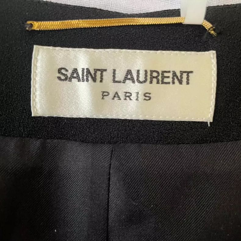 Saint Laurent Paris Black Long Sleeve Jumpsuit with Tags Size US 34 / EU 50 - 3 Thumbnail