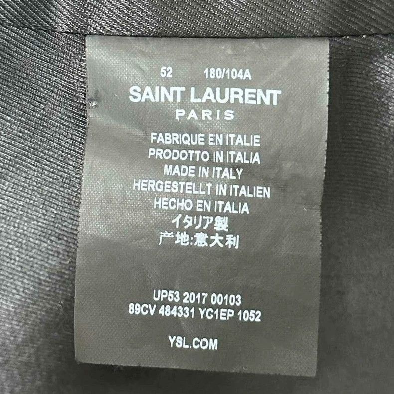 Saint Laurent Paris Saint Laurent Black Leather Jacket Size US L / EU 52-54 / 3 - 5 Thumbnail