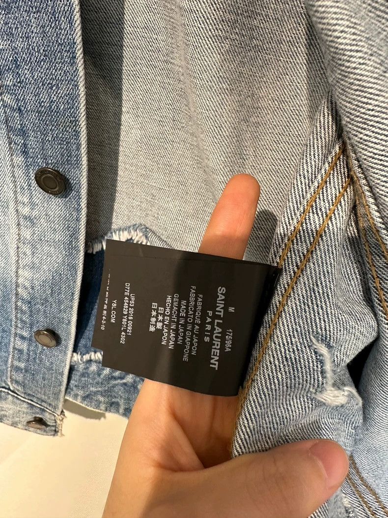 Saint Laurent Paris Saint Laurent Denim Jacket for Men Size US M / EU 48-50 / 2 - 7 Thumbnail