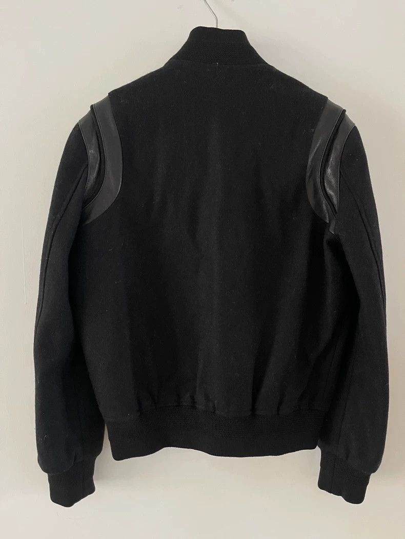 Saint Laurent Paris Saint Laurent Black Wool Baseball Jacket Size US L / EU 52-54 / 3 - 2 Thumbnail