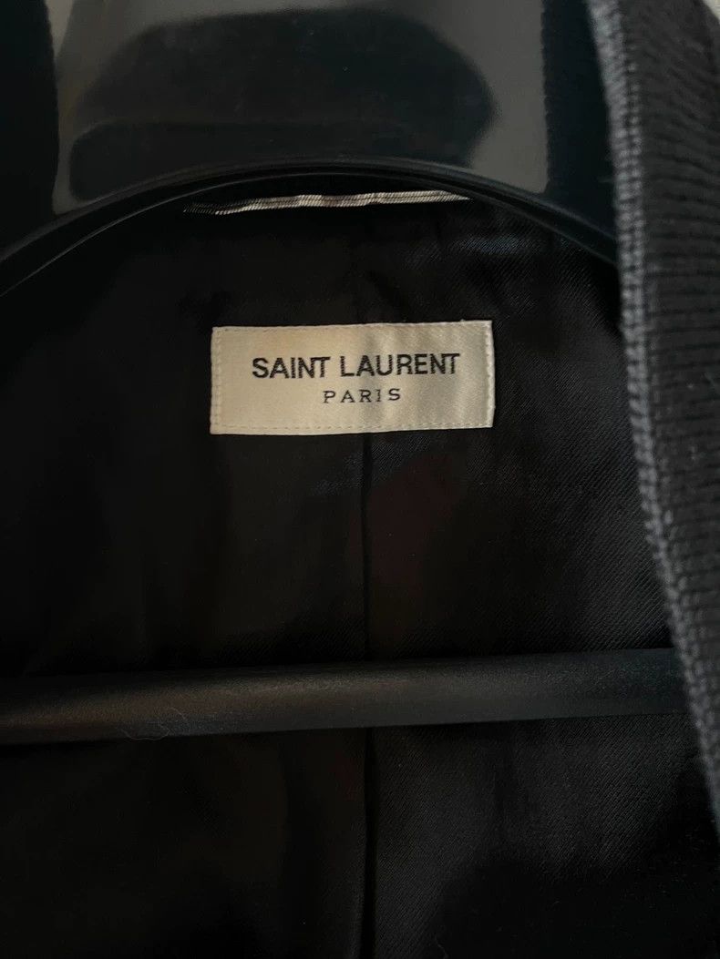 Saint Laurent Paris Saint Laurent Black Wool Baseball Jacket Size US L / EU 52-54 / 3 - 4 Thumbnail