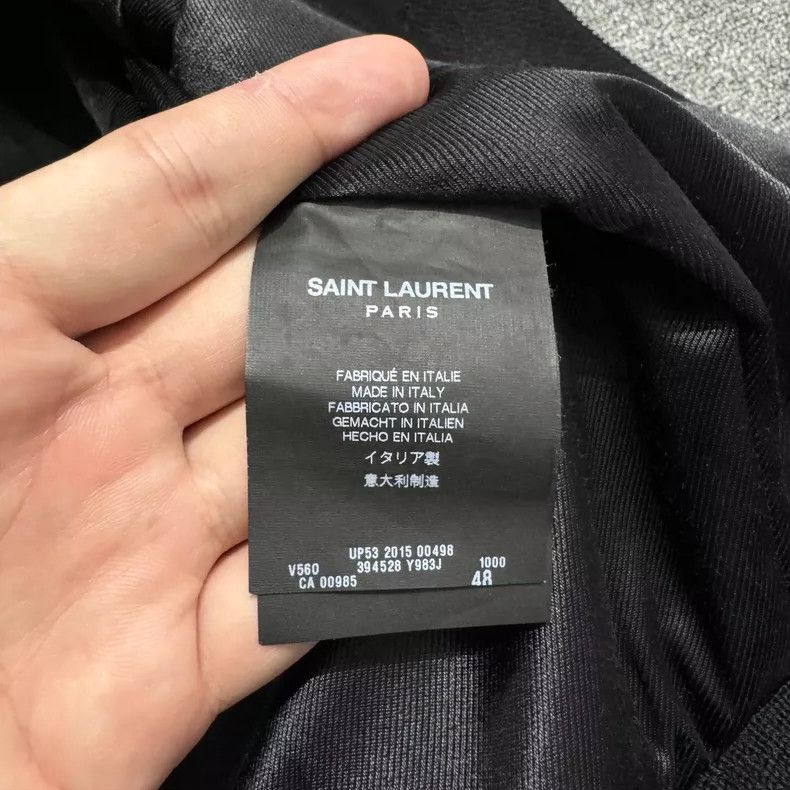 Saint Laurent Paris Wool Baseball Jacket with Zippers Size US L / EU 52-54 / 3 - 4 Thumbnail