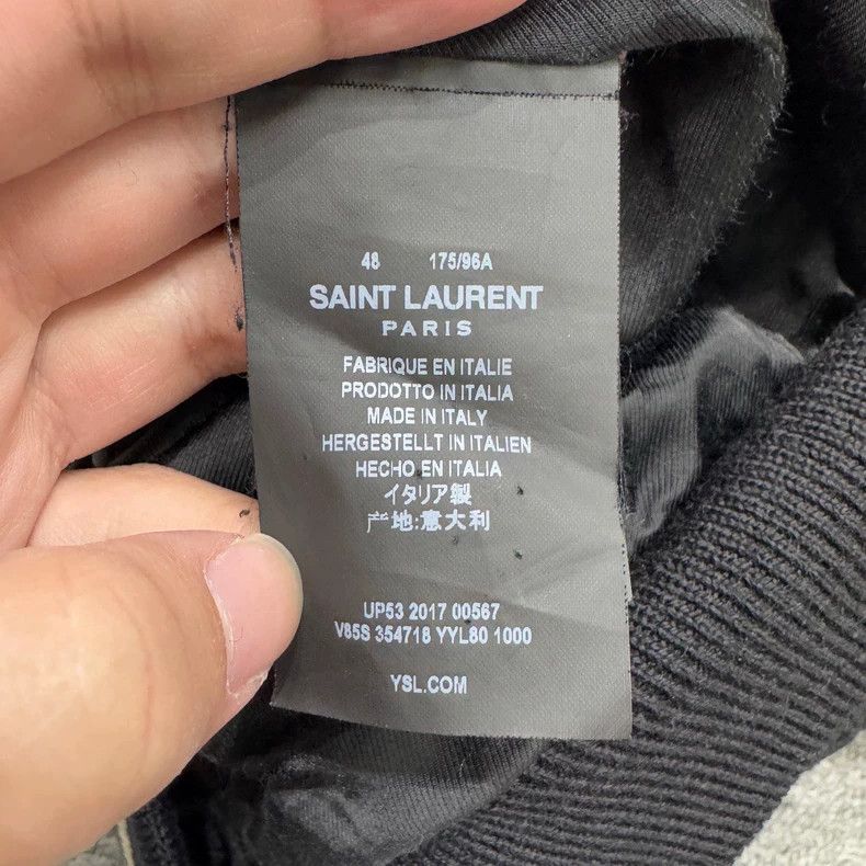 Saint Laurent Paris Black and White Baseball Jacket Size US L / EU 52-54 / 3 - 4 Thumbnail