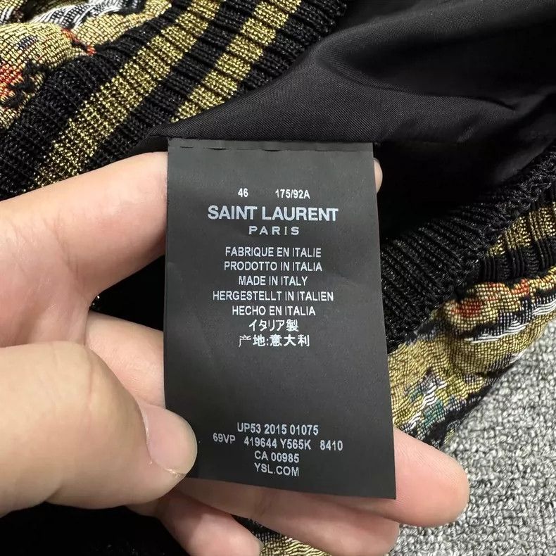 Saint Laurent Paris Astronaut Graphic Jacket with Flag Design Size US L / EU 52-54 / 3 - 3 Thumbnail
