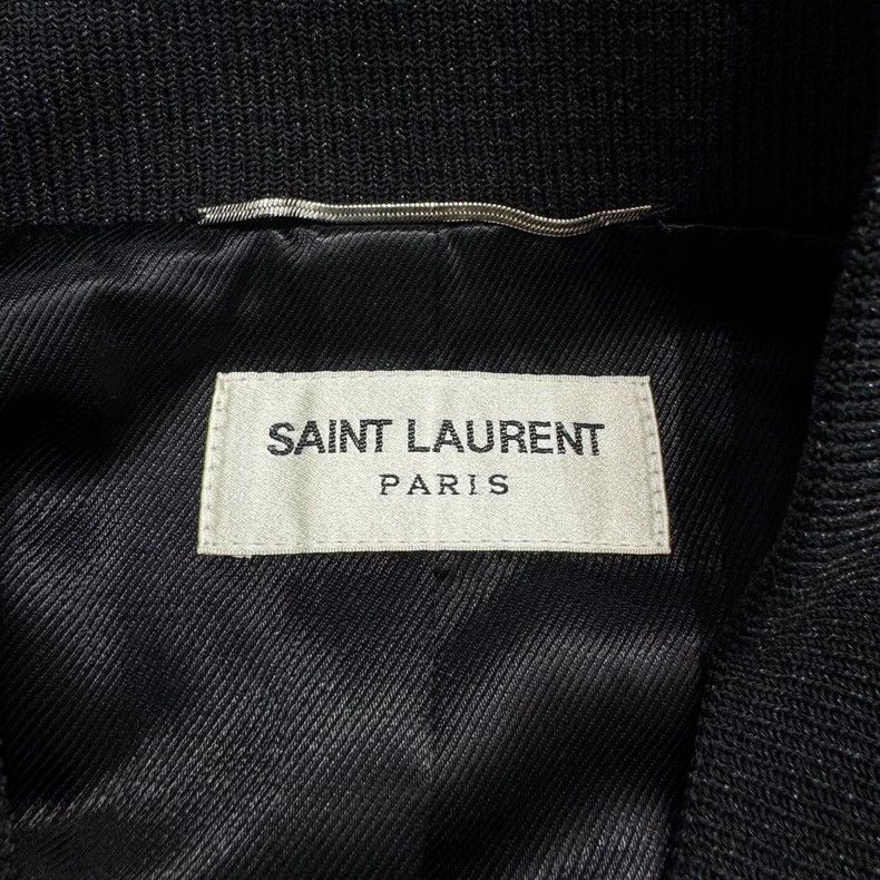 Saint Laurent Paris SLP Glitter Diamond Bomber Jacket Size US L / EU 52-54 / 3 - 3 Thumbnail