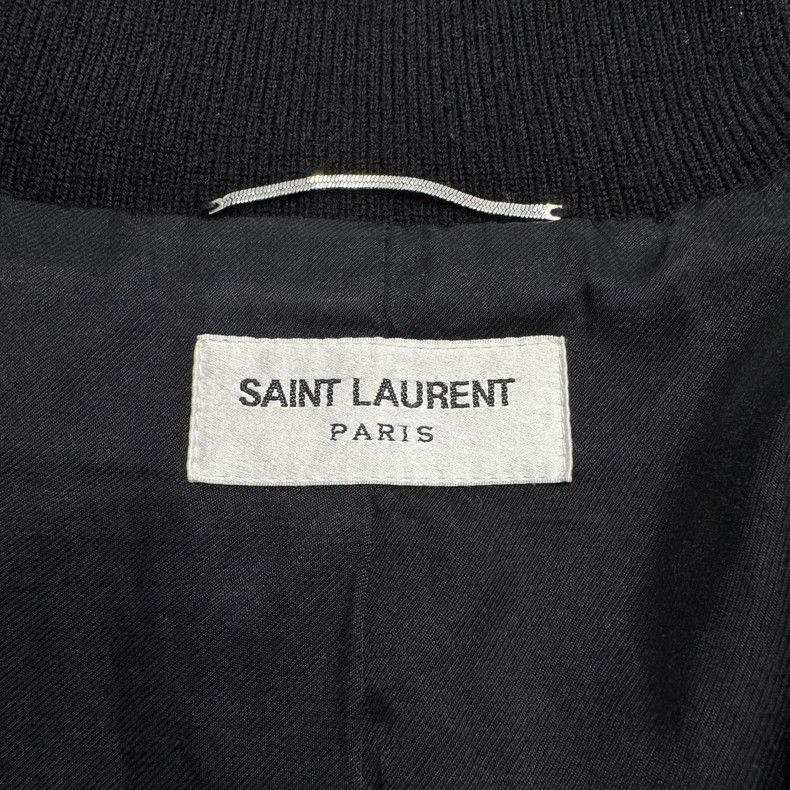 Saint Laurent Paris SLP Black and White Baseball Jacket Size US XXL / EU 58 / 5 - 3 Thumbnail