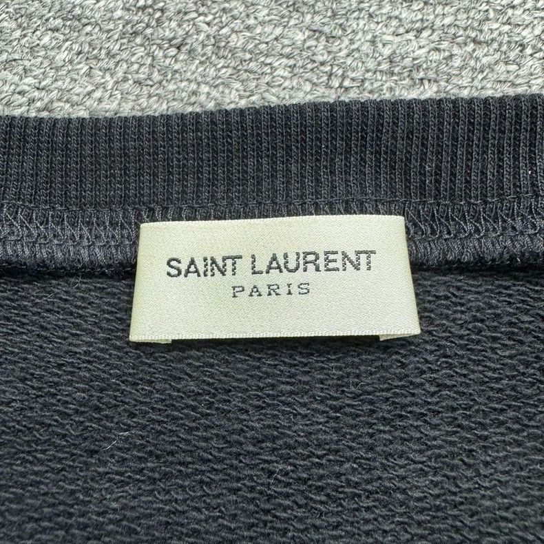 Saint Laurent Paris Black Zip Detail Sweatshirt Size US L / EU 52-54 / 3 - 3 Thumbnail