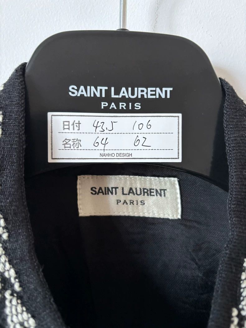 Saint Laurent Paris Saint Laurent Black and White Embroidered Jacket Size US M / EU 48-50 / 2 - 2 Thumbnail