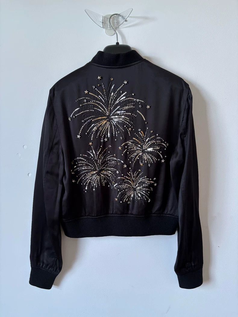 Saint Laurent Paris Saint Laurent Black Embroidered Jacket Size US M / EU 48-50 / 2 - 3 Thumbnail