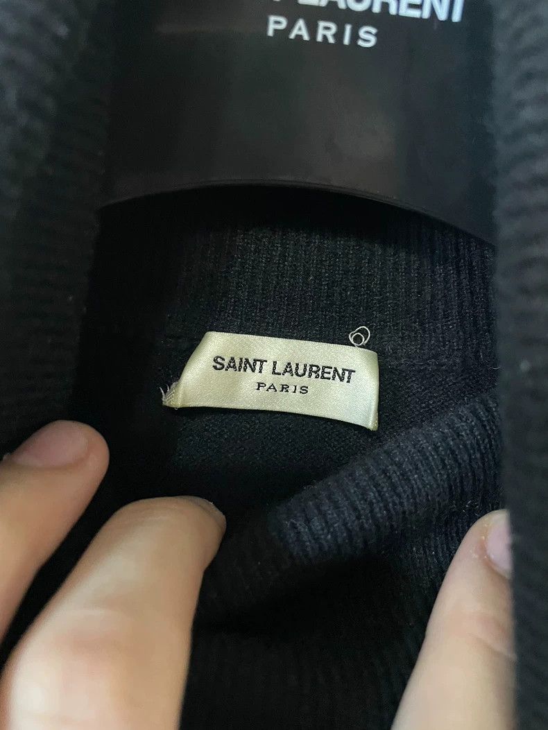Saint Laurent Paris Saint Laurent Black and White Striped Turtleneck Size US S / EU 44-46 / 1 - 2 Thumbnail