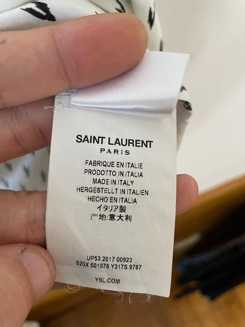 Saint Laurent Paris Saint Laurent Silk Long Sleeve Shirt Size US S / EU 44-46 / 1 - 5 Thumbnail