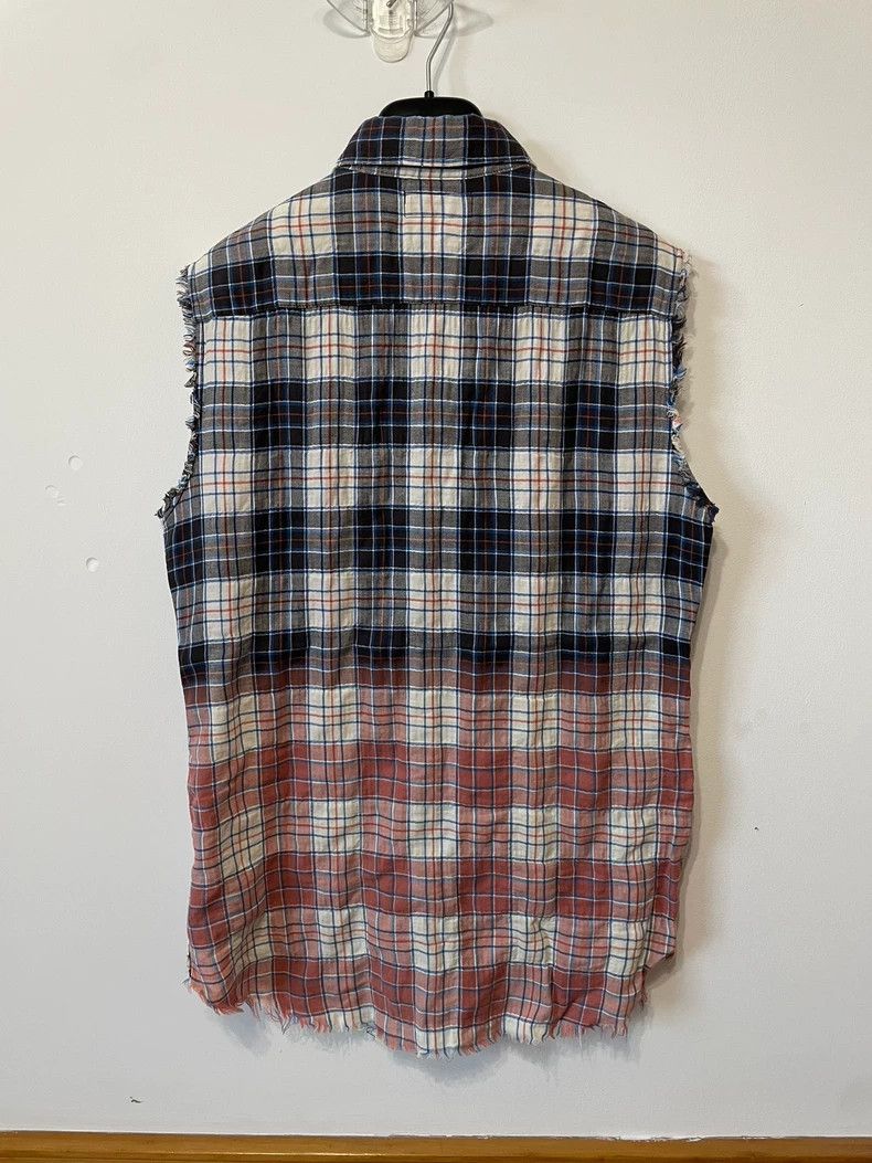 Saint Laurent Paris Saint Laurent Plaid Shirt with Frayed Edges Size US XS / EU 42 / 0 - 3 Thumbnail