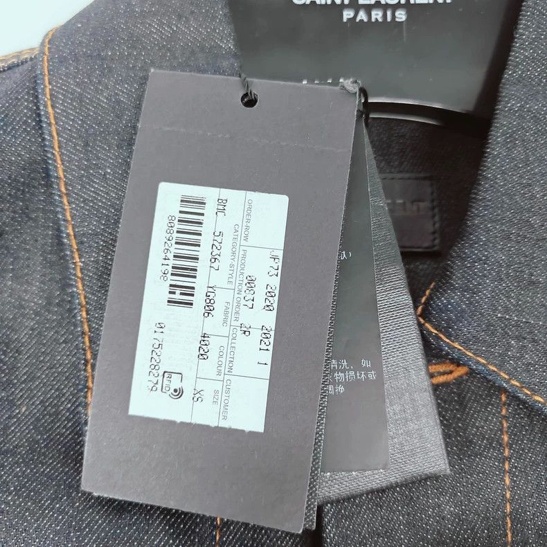 Saint Laurent Paris Saint Laurent Denim Jacket in New Condition Size US XS / EU 42 / 0 - 7 Thumbnail