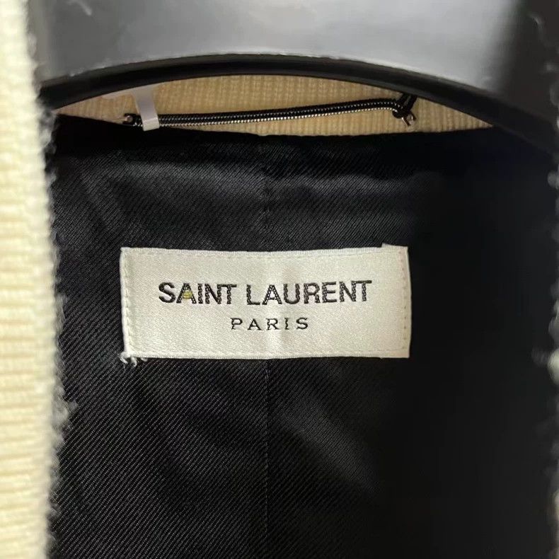 Saint Laurent Paris Saint Laurent White Striped Casual Long Sleeve Jacket Size US M / EU 48-50 / 2 - 3 Thumbnail