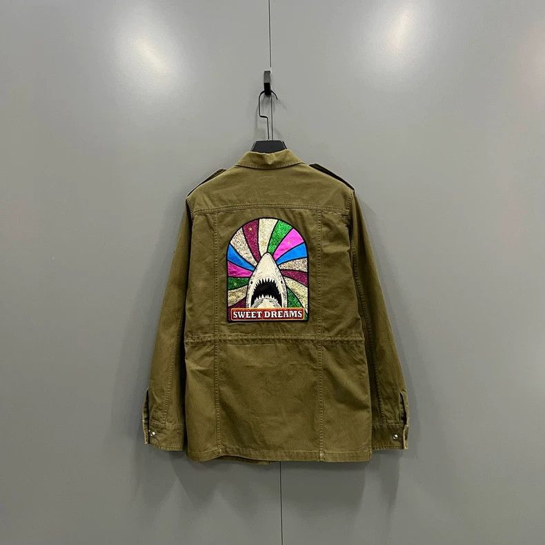 Saint Laurent Paris Saint Laurent Shark Embroidery Jacket Size 48 Size US M / EU 48-50 / 2 - 3 Thumbnail