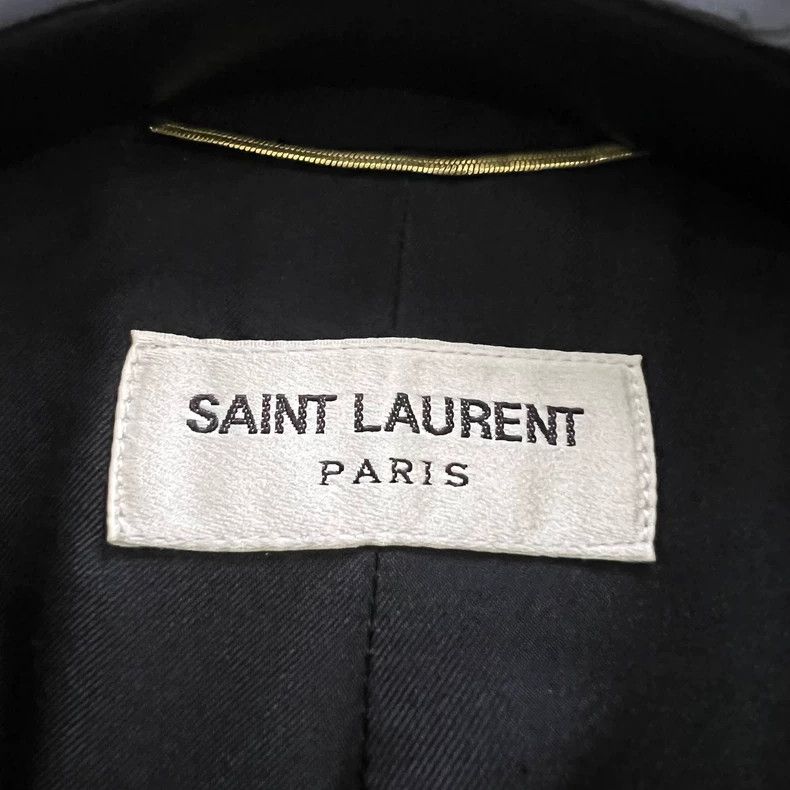 Saint Laurent Paris Saint Laurent Black Embroidered Blazer Jacket Size US S / EU 44-46 / 1 - 3 Thumbnail