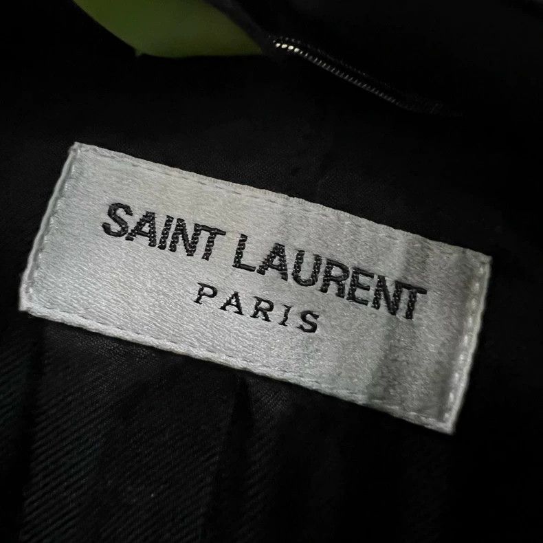 Saint Laurent Paris Saint Laurent Black Patterned Jacket Size 48 Size US L / EU 52-54 / 3 - 4 Thumbnail