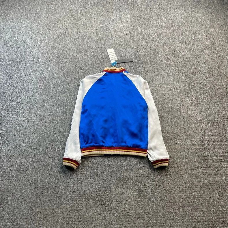 Saint Laurent Paris Saint Laurent Blue Silk School Uniform Jacket Size US M / EU 48-50 / 2 - 2 Thumbnail