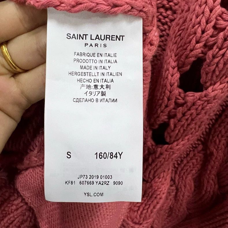 Saint Laurent Paris Saint Laurent Color Block Knit Hoodie Sweater Size US S / EU 44-46 / 1 - 5 Thumbnail