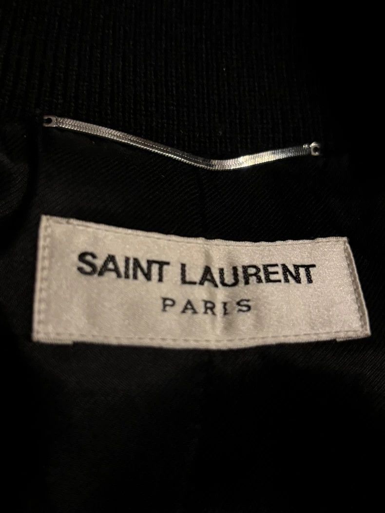 Saint Laurent Paris Saint Laurent Black Wool Bomber Jacket Size US M / EU 48-50 / 2 - 7 Thumbnail