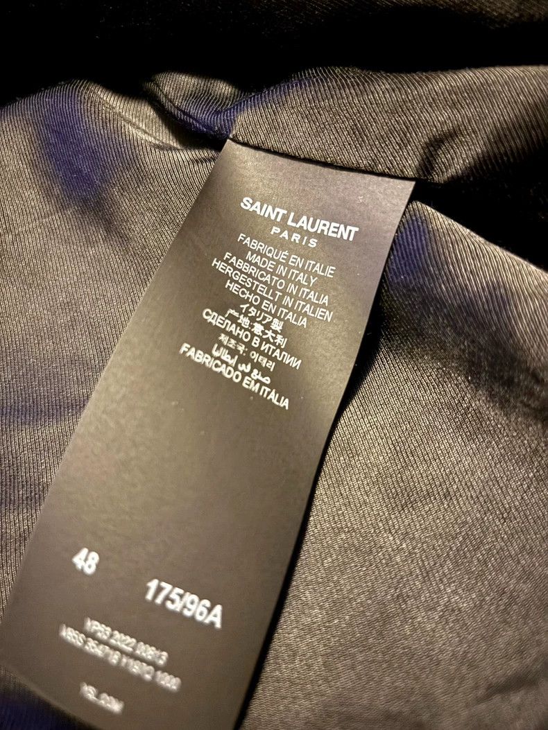 Saint Laurent Paris Saint Laurent Black Wool Bomber Jacket Size US M / EU 48-50 / 2 - 5 Thumbnail