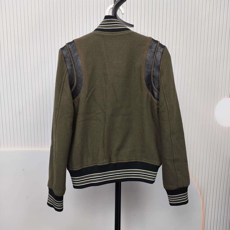 Saint Laurent Paris Saint Laurent Wool Jacket in Dark Green Size US S / EU 44-46 / 1 - 2 Thumbnail