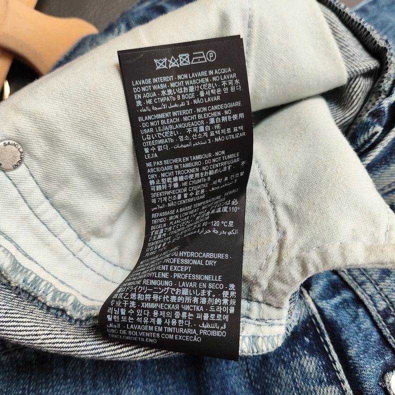 Saint Laurent Paris Saint Laurent Blue Denim Jeans Size US 26 / EU 42 - 8 Thumbnail