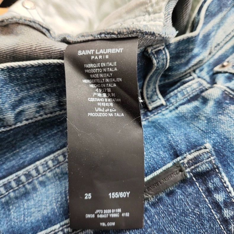 Saint Laurent Paris Saint Laurent Blue Denim Jeans Size US 26 / EU 42 - 6 Thumbnail