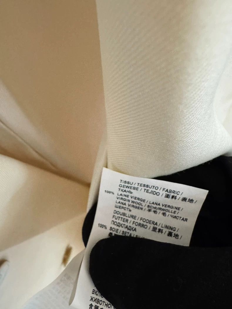 Saint Laurent Double-Breasted White Blazer