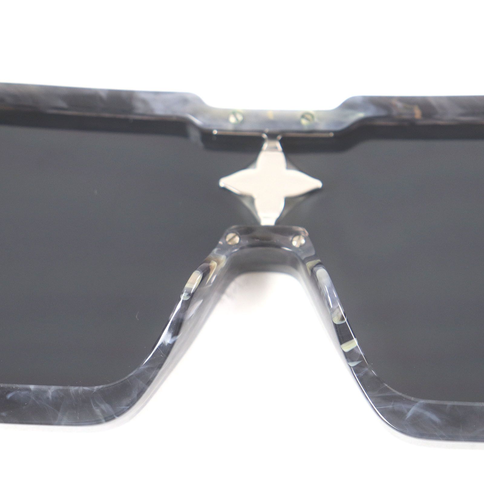 Louis Vuitton Louis Vuitton Louis Vuitton Cyclone Marble Pattern Sunglasses Plastic Sunglasses Z1789E DUTY FREE for USA Size ONE SIZE - 7 Thumbnail