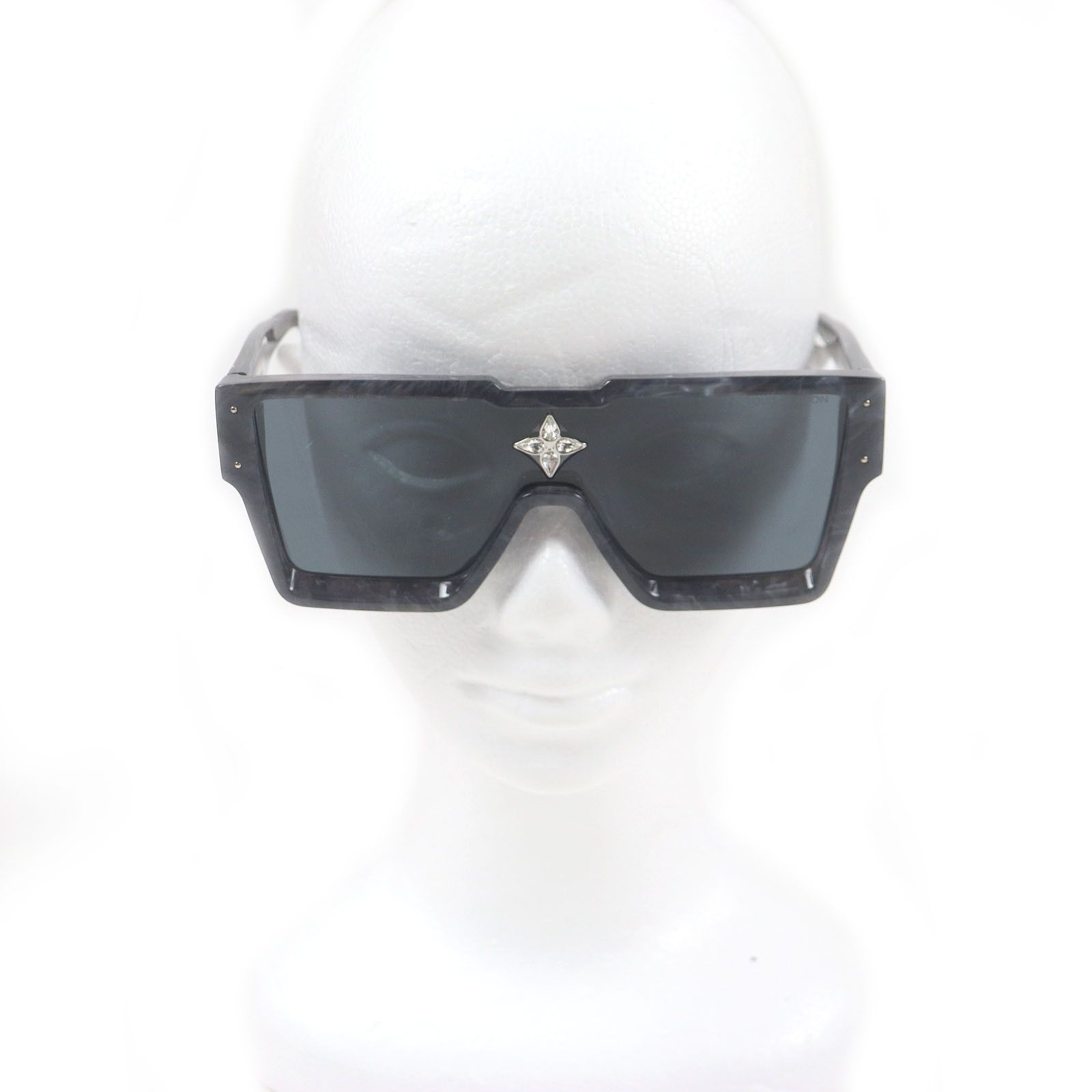 Louis Vuitton Louis Vuitton Louis Vuitton Cyclone Marble Pattern Sunglasses Plastic Sunglasses Z1789E DUTY FREE for USA Size ONE SIZE - 3 Thumbnail