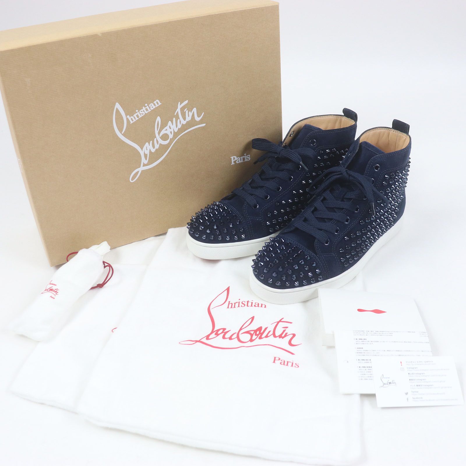 Christian Louboutin Christian Louboutin Christian Louboutin LOUIS FLAT Suede Sneakers Suede Shoes 3101212 DUTY FREE for USA Size ONE SIZE - 2 Thumbnail