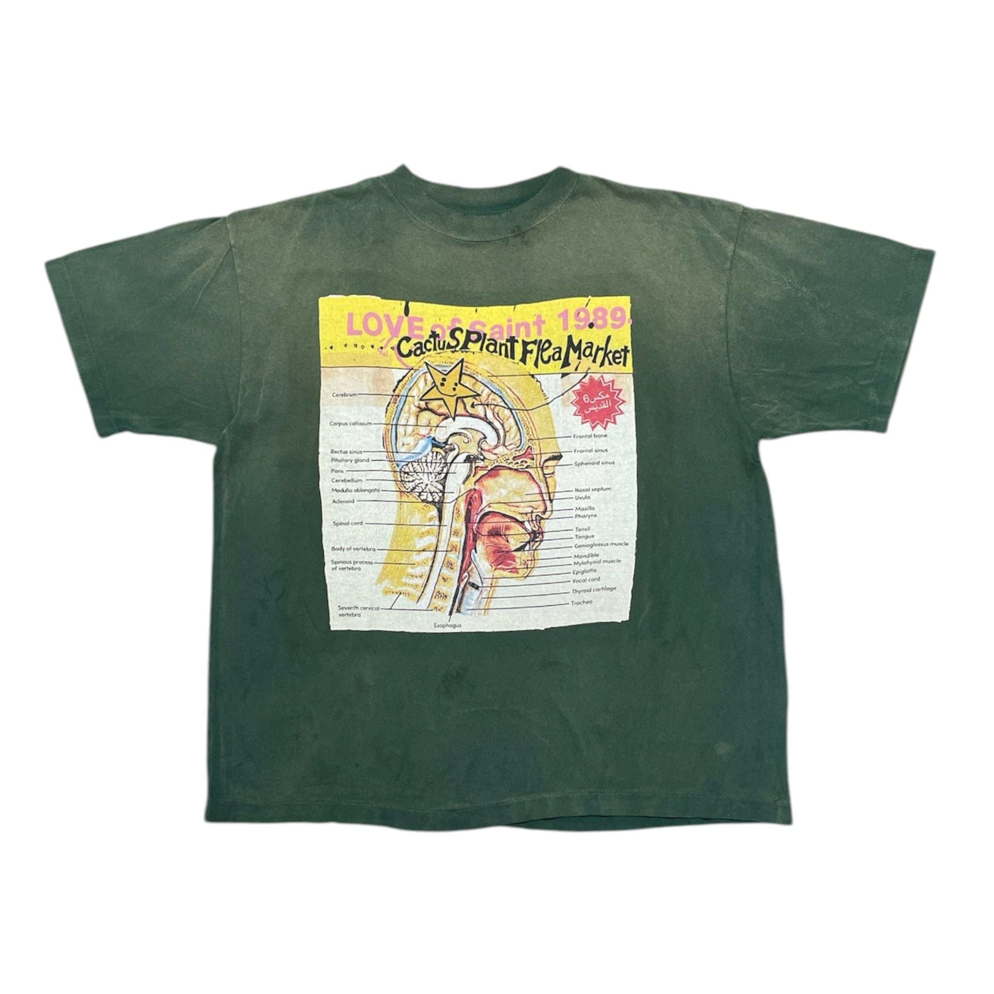 SAINT MICHAEL✖️Cactus Plant Flea Market Saint Michael x Cactus Plant Flea Market STAR Tee Navy Men's