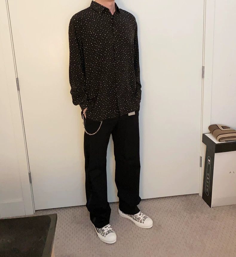 Saint Laurent Paris Lightweight Polka Dot Button-Up Shirt Size US M / EU 48-50 / 2 - 5 Thumbnail