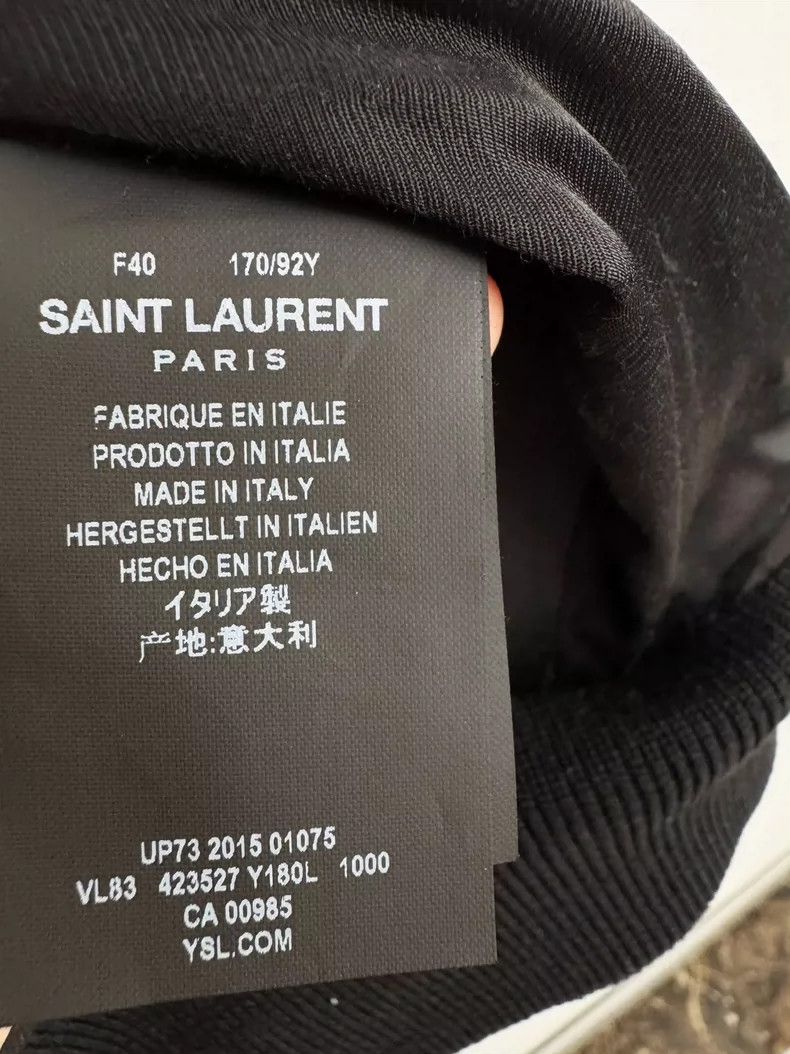 Saint Laurent Paris Saint Laurent Baseball Jacket in Black Color Size US M / EU 48-50 / 2 - 4 Thumbnail