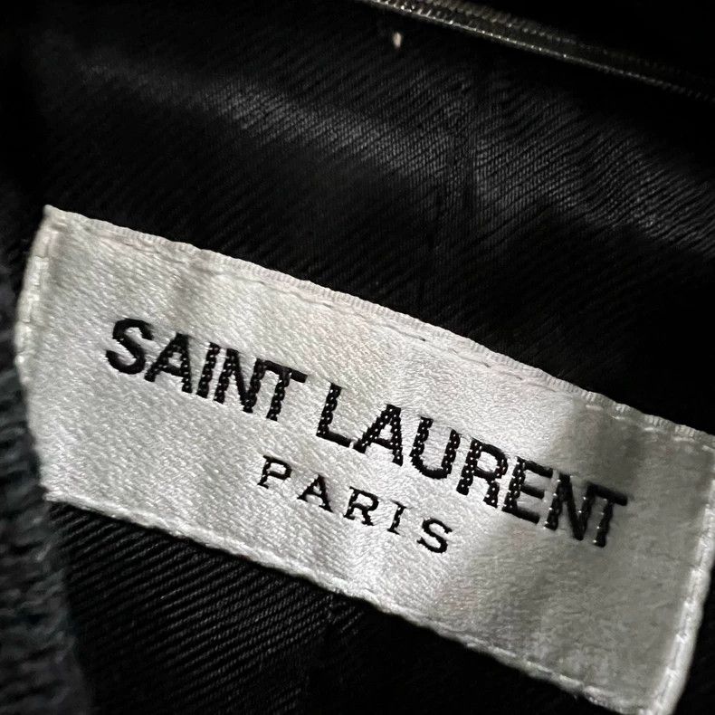 Saint Laurent Paris Saint Laurent Black and White Baseball Jacket Size US L / EU 52-54 / 3 - 2 Thumbnail