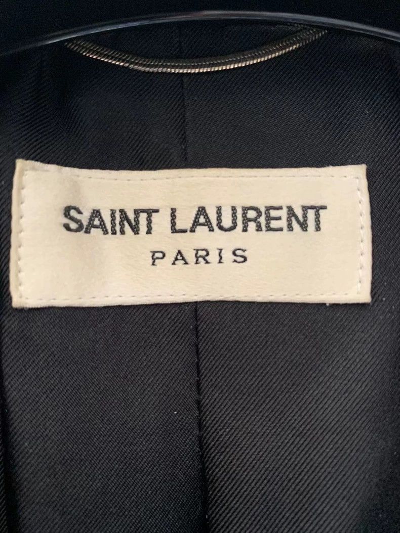 Saint Laurent Paris Saint Laurent Black Suit with Floral Design Size US M / EU 48-50 / 2 - 3 Thumbnail