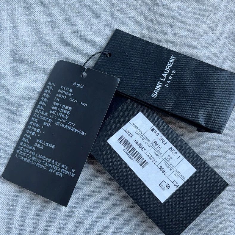 Saint Laurent Paris Saint Laurent Classic Textured Blazer Jacket Size US XS / EU 42 / 0 - 8 Thumbnail