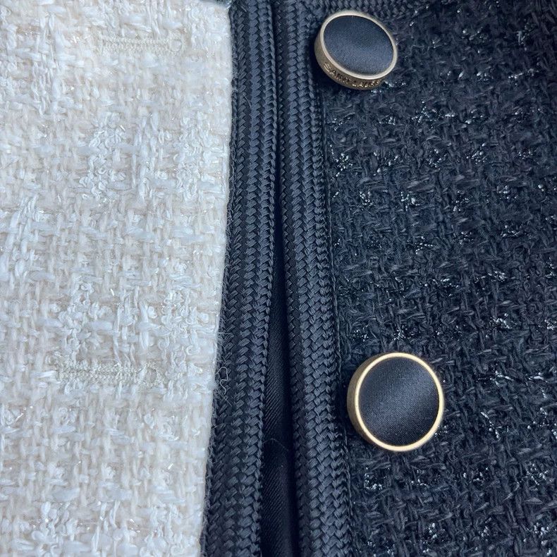 Saint Laurent Paris Saint Laurent Classic Textured Blazer Jacket Size US XS / EU 42 / 0 - 3 Thumbnail