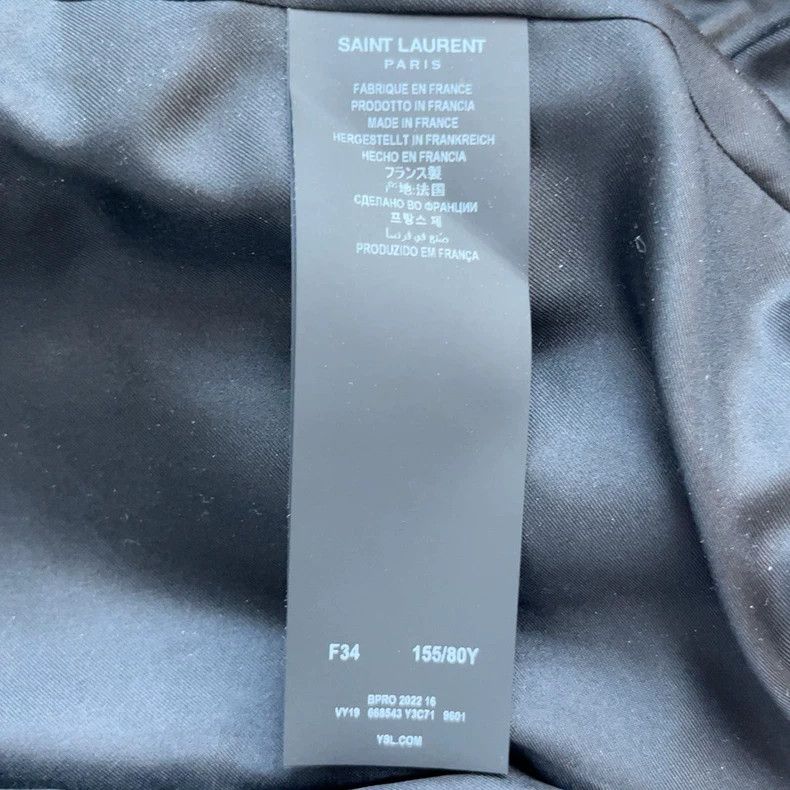 Saint Laurent Paris Saint Laurent Classic Textured Blazer Jacket Size US XS / EU 42 / 0 - 6 Thumbnail