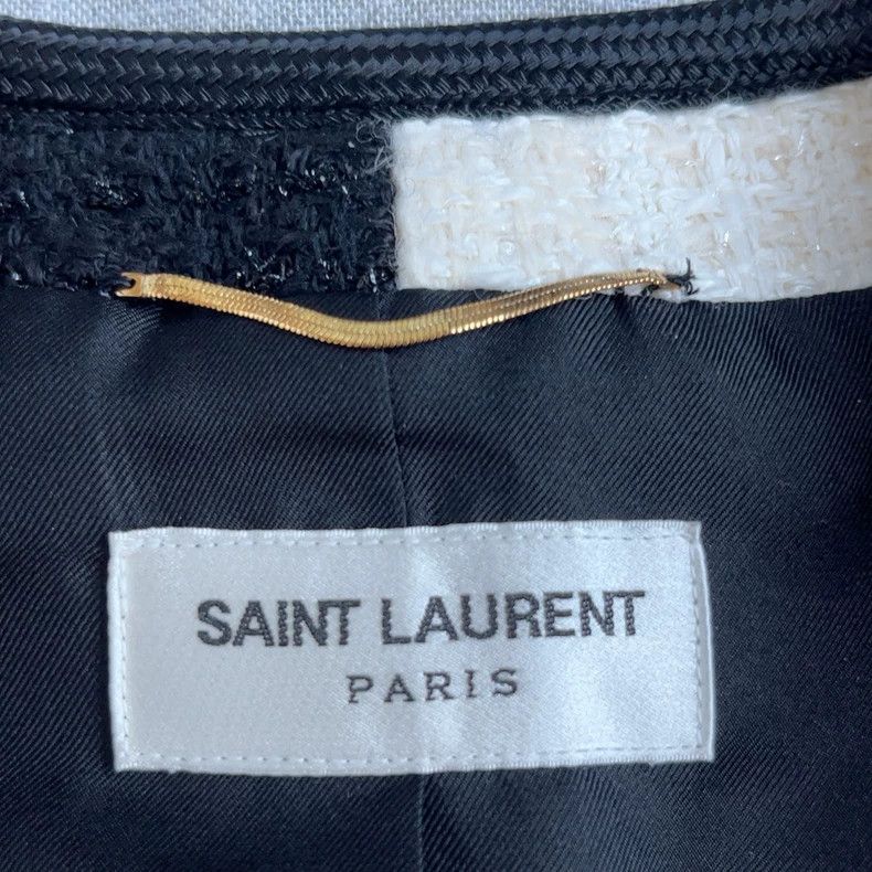 Saint Laurent Paris Saint Laurent Classic Textured Blazer Jacket Size US XS / EU 42 / 0 - 5 Thumbnail