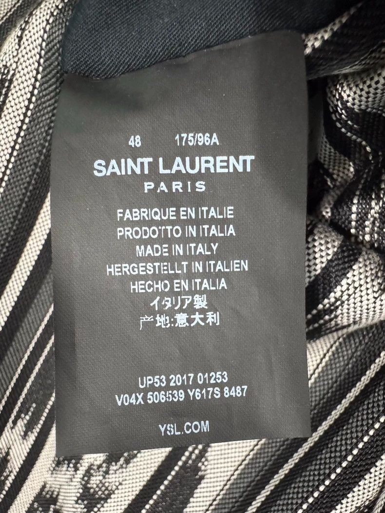 Saint Laurent Paris Saint Laurent Reversible Striped Jacket Size US L / EU 52-54 / 3 - 4 Thumbnail