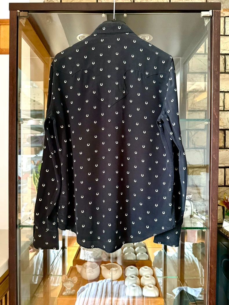 Saint Laurent Paris Saint Laurent Silk Shirt with Double Pockets Size US S / EU 44-46 / 1 - 5 Thumbnail