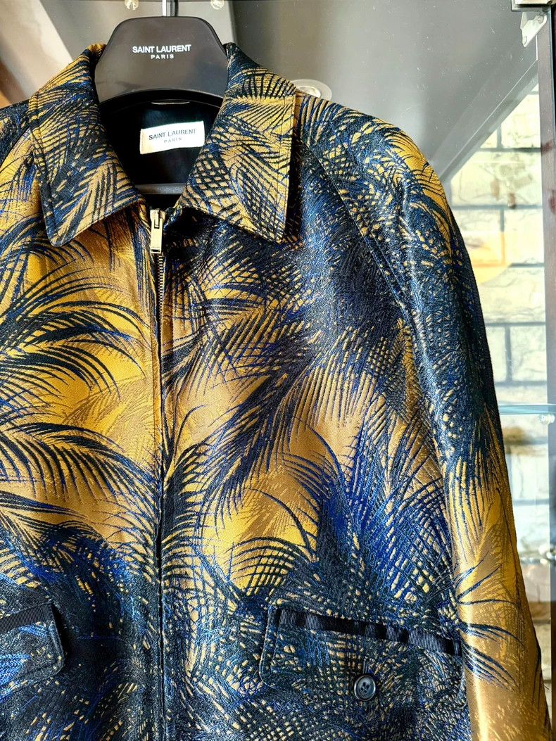 Saint Laurent Paris Saint Laurent Palm Tree Embroidered Jacket Size US L / EU 52-54 / 3 - 2 Thumbnail