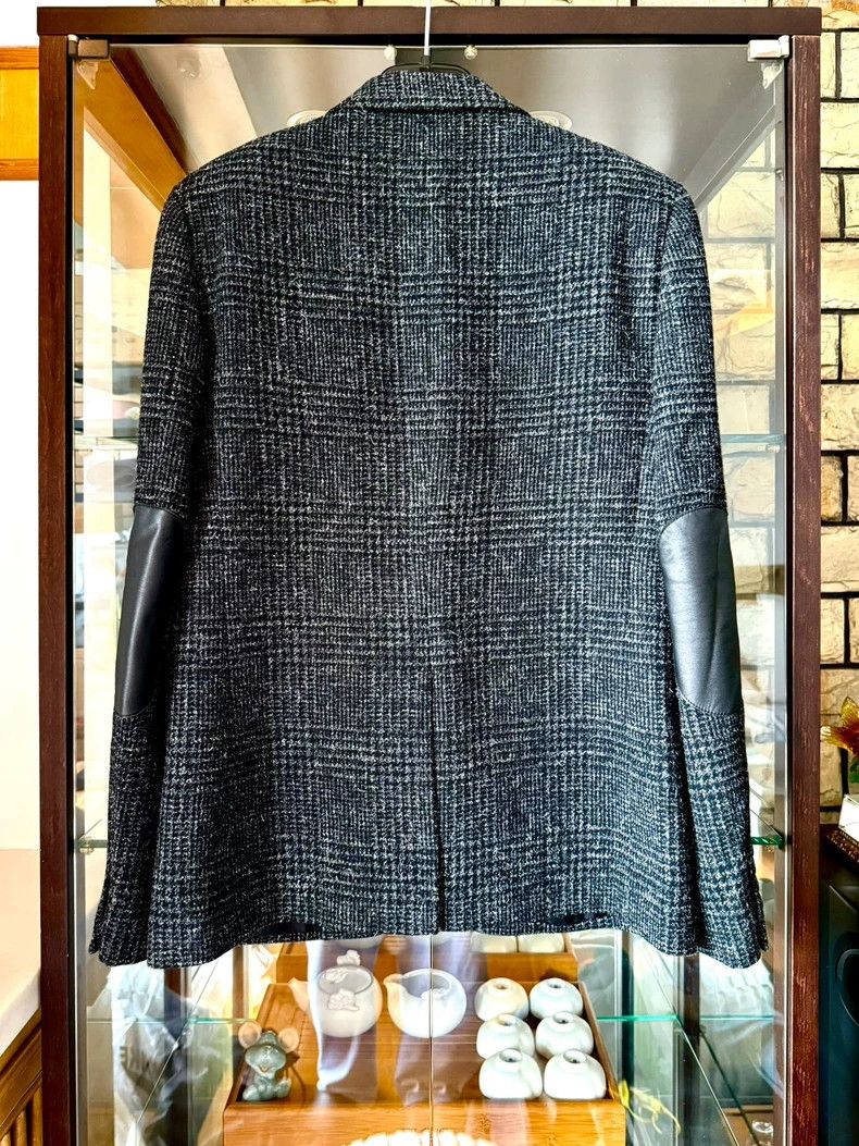 Saint Laurent Paris Saint Laurent Black Gray Prince of Wales Blazer Size US M / EU 48-50 / 2 - 4 Thumbnail