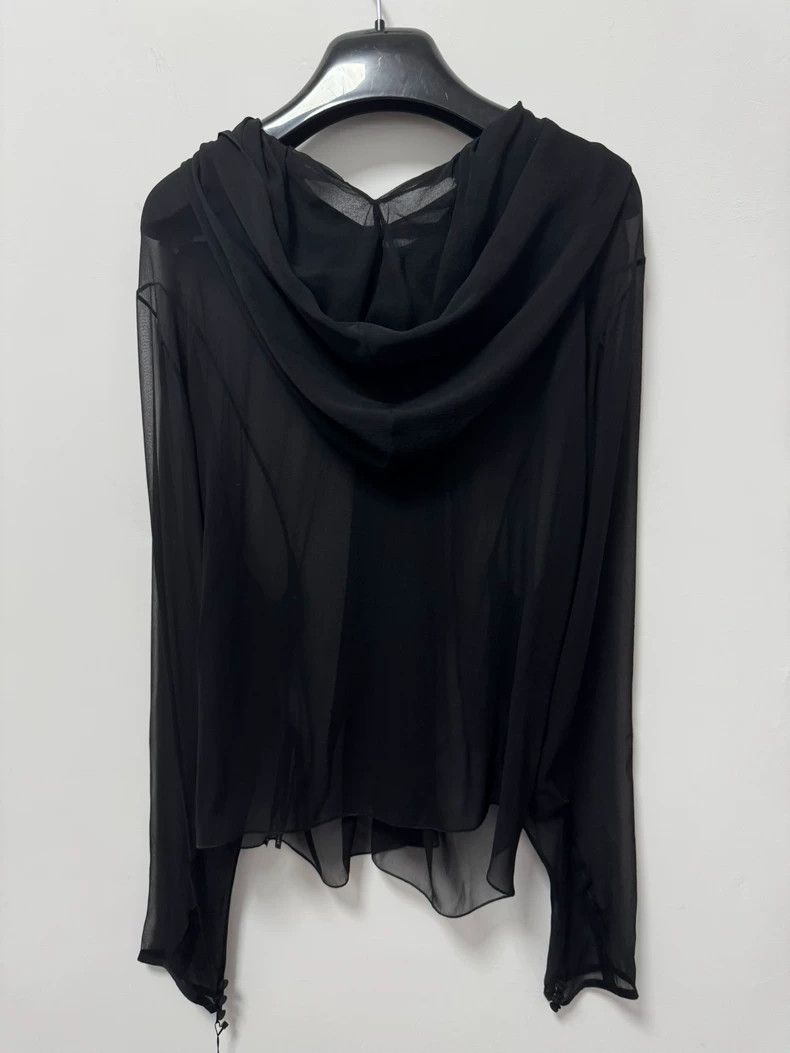 Saint Laurent Paris Saint Laurent Black Silk Bow Shirt Size US M / EU 48-50 / 2 - 2 Thumbnail
