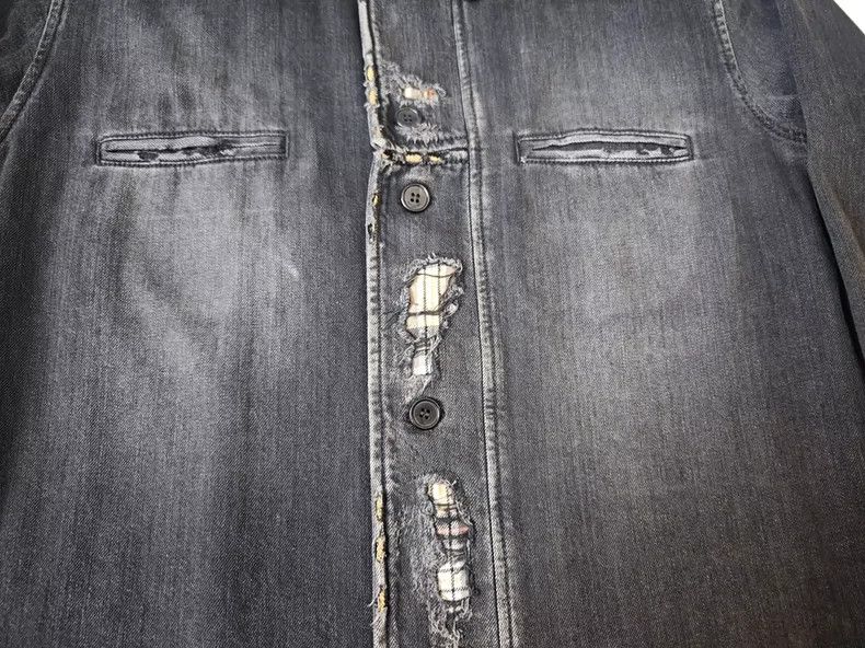 Saint Laurent Paris Saint Laurent Distressed Denim Jacket Size US M / EU 48-50 / 2 - 5 Thumbnail